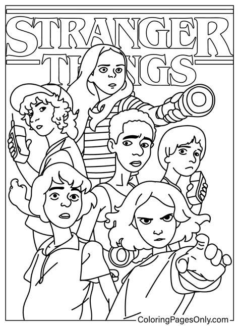 93 Stranger Things Coloring Pages